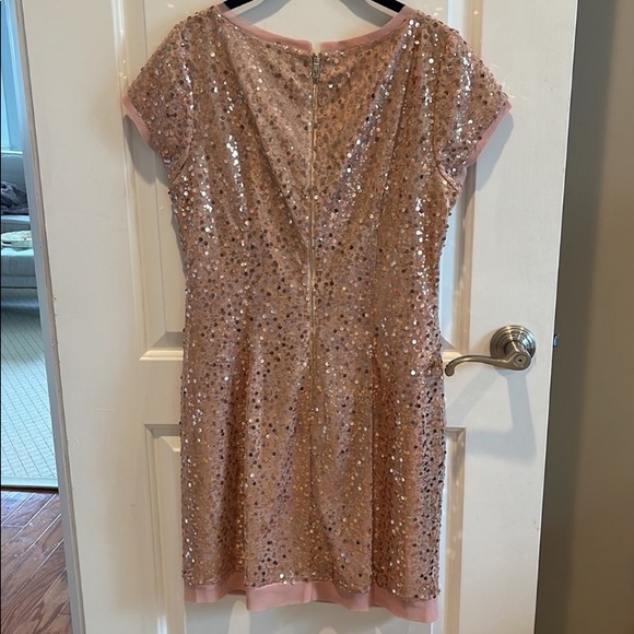 vince camuto rose gold sequin dress The Perfect Date Sequin Dress (Rose/Gold), 10/M main image 1